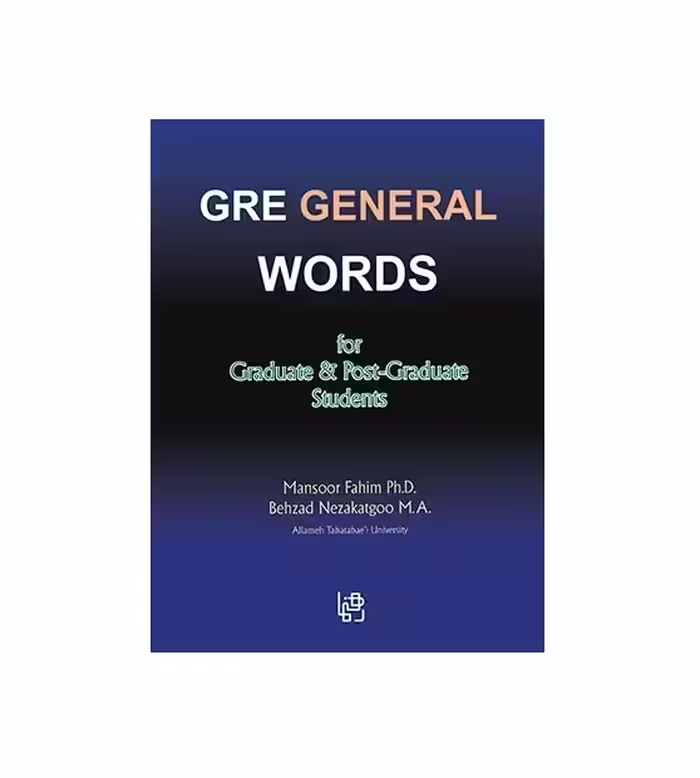 کتاب GRE General Words for Graduate &amp; Post Graduate Students جی ار ای جنرال وردز