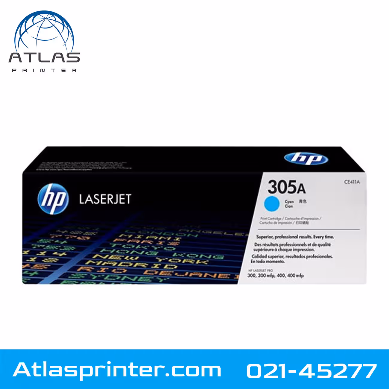 کارتریج لیزری اچ پی HP 305A آبی