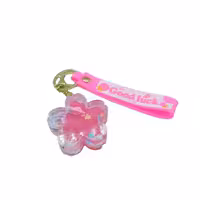 جاسوئیچی طرح ستاره شیشه ای صورتی جیغ