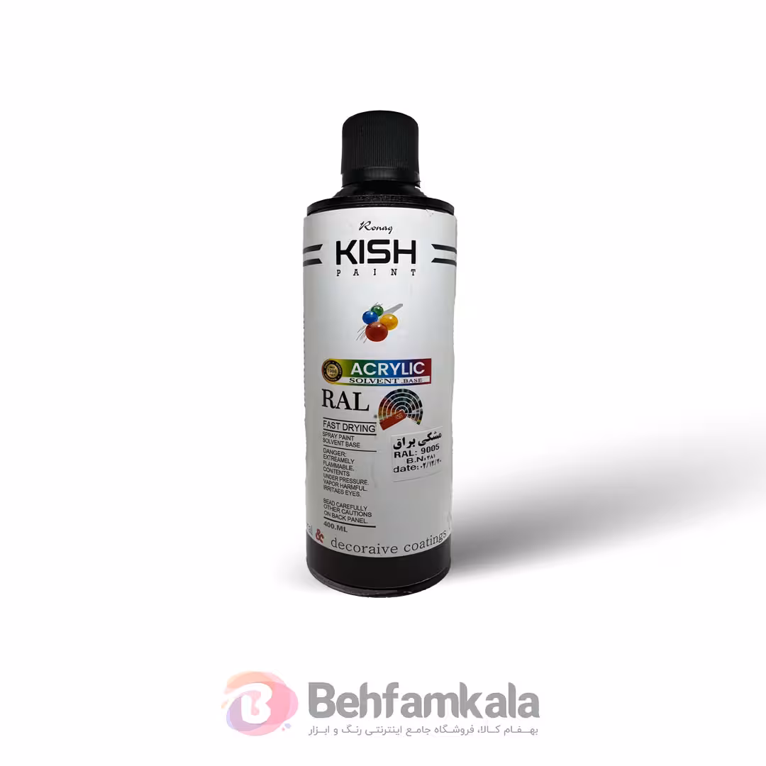 اسپری رنگ مشکی براق کیش