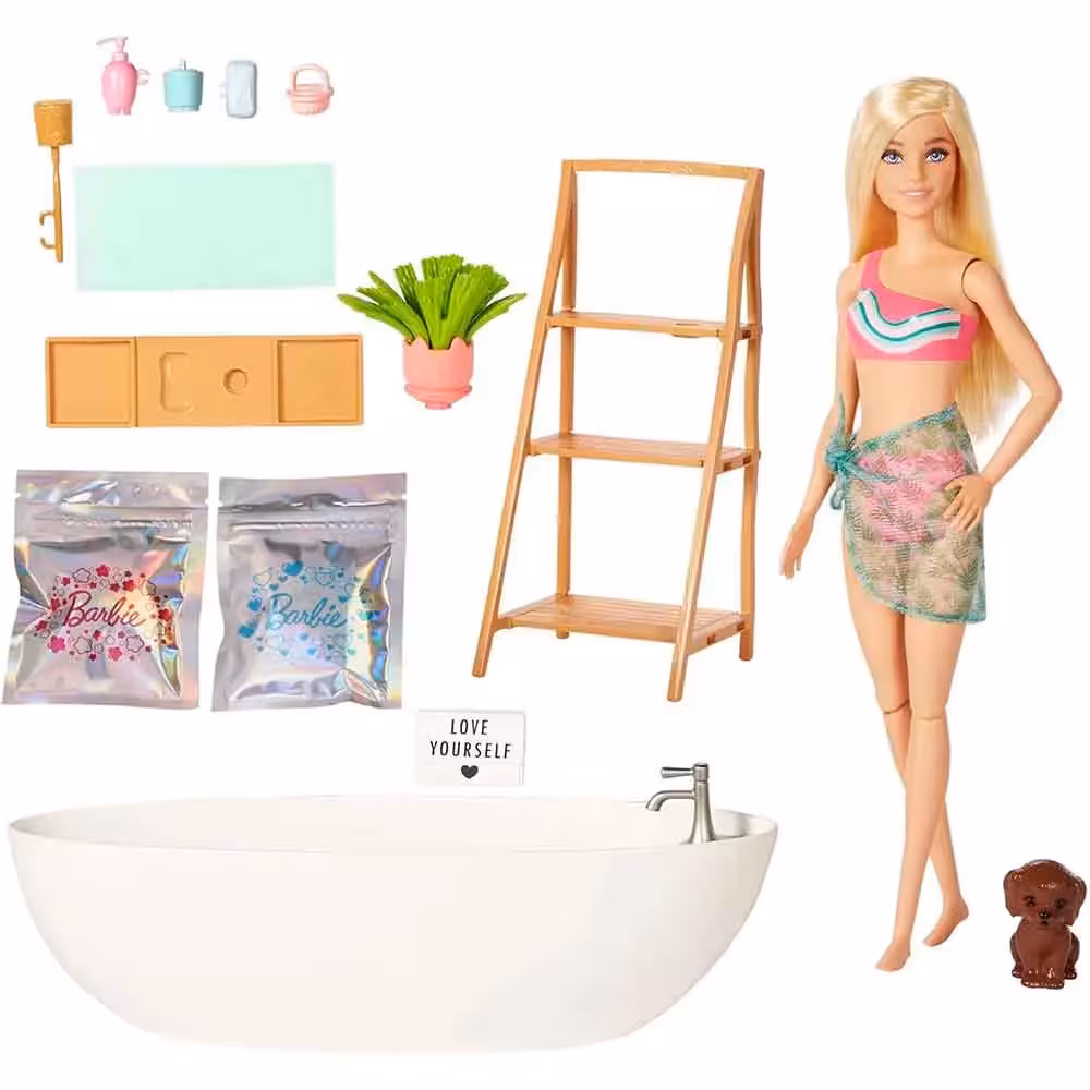 عروسک اورجینال باربی Barbie Bathtub برند باربی