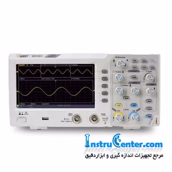 اسیلوسکوپ دیجیتال 20 مگاهرتز دو کاناله مدل SDS1022 ساخت OWON