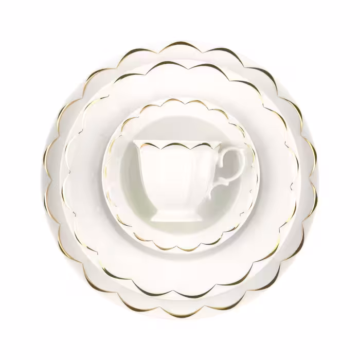 سرویس 103 پارچه 12 نفره طرح نارسیس طلایی