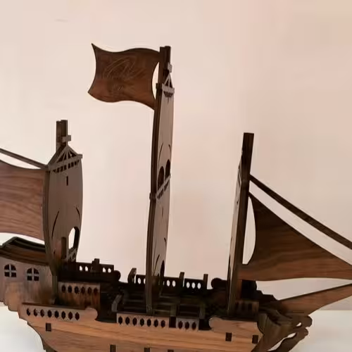 کشتی چوبی سایز بزرگ