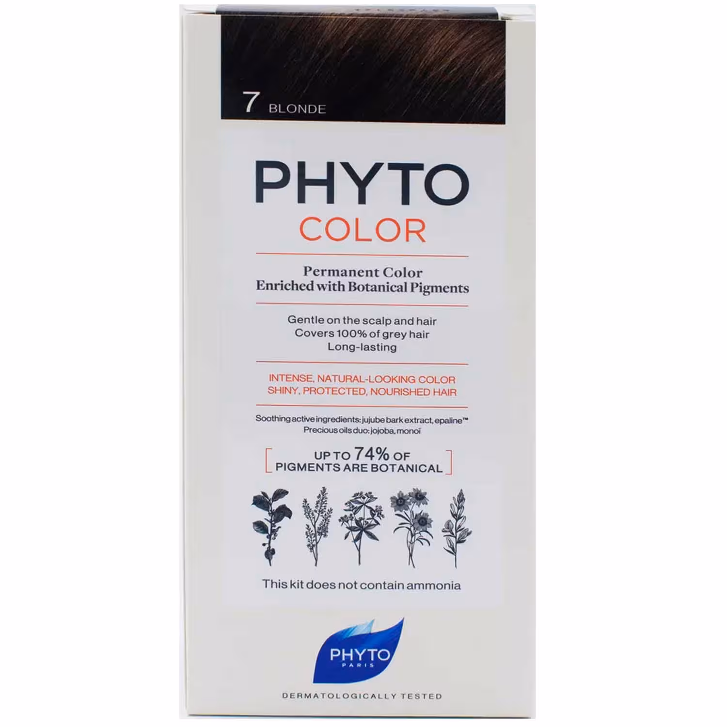 کیت رنگ مو فیتو مدل Ammonia Free شماره 7 بلوند حجم 112 میل