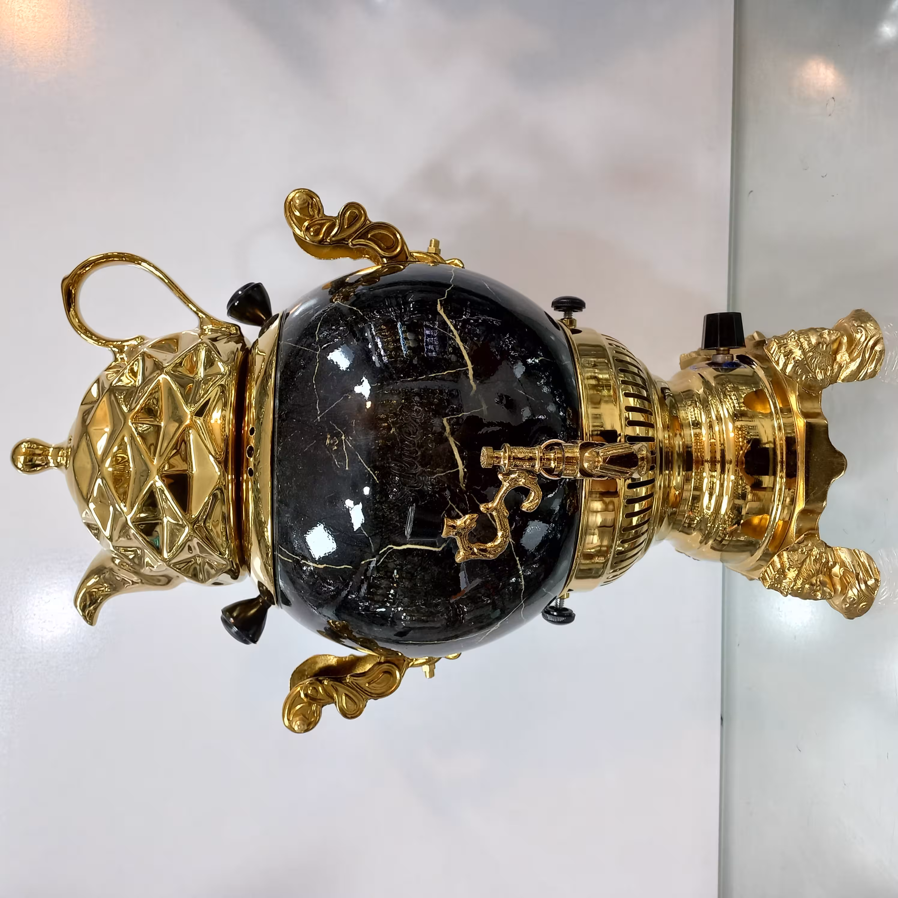 سماور گازی سیلور مدل سنگی کد 4044