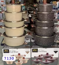 سرویس قابلمه 10 پارچه برند زیو سری ونوس مدل Z-7130 - کاپا کالا