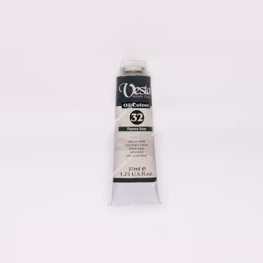 رنگ روغن 37 میل تکرنگ وستا مدل Paynes Grey 32