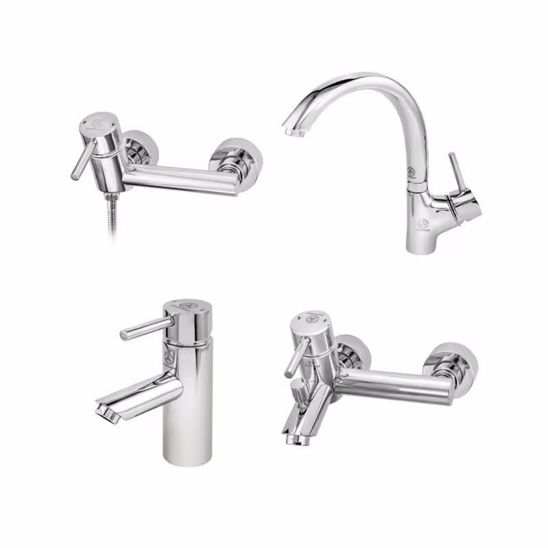 ست شیرآلات چهارتکه قهرمان مدل تتراس