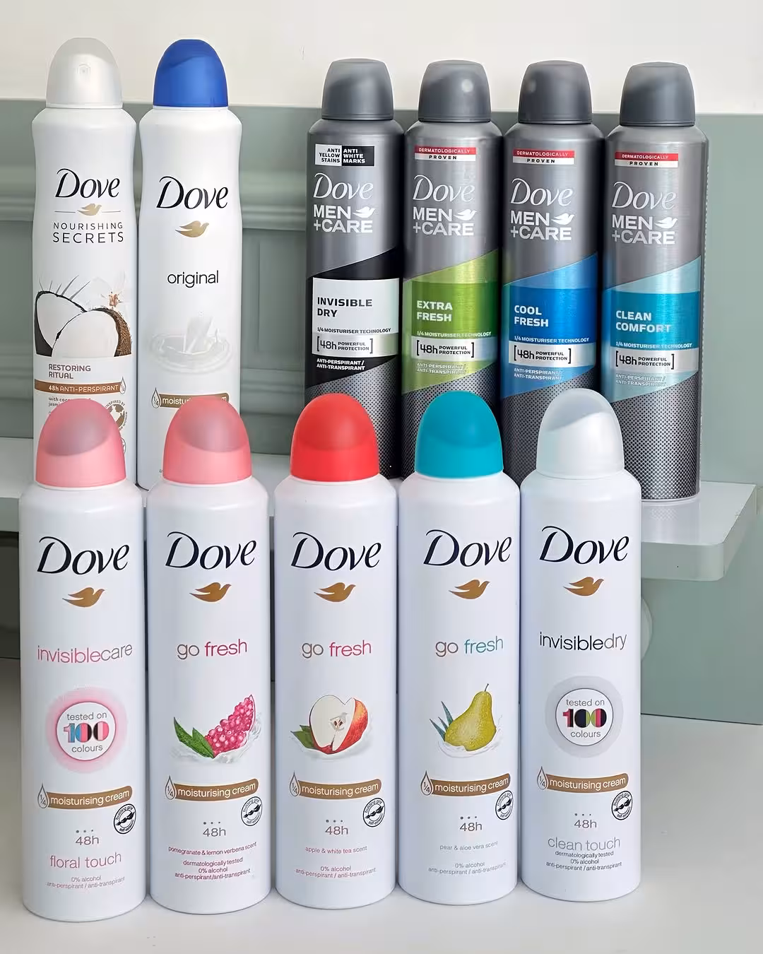 اسپری ضد تعریق 48 ساعته داو در رایحه های پرطرفدار مردانه و زنانه