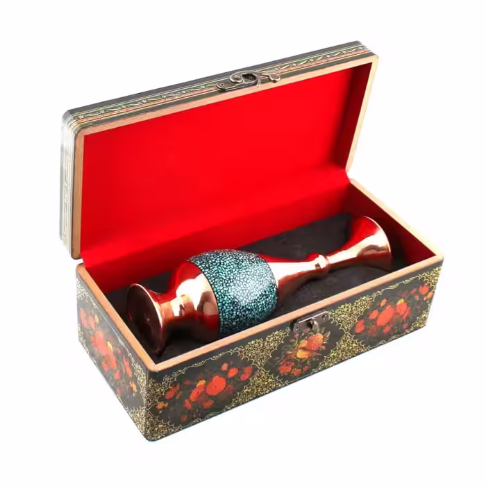 پک هدیه گلدان فیروزه کوبی