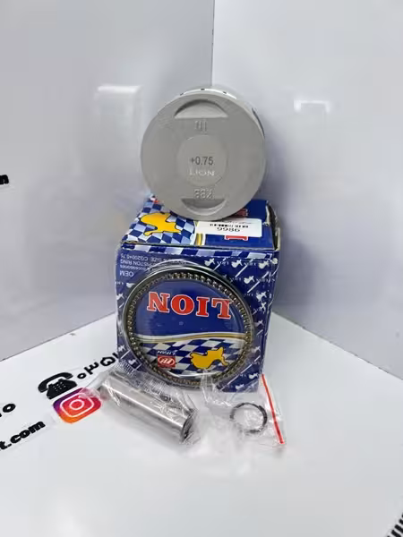 رینگ و پیستون کامل موتور سیکلت هندا 200شماره 75 برند لیون