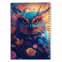 دفتر مشق سه بعدی جغد