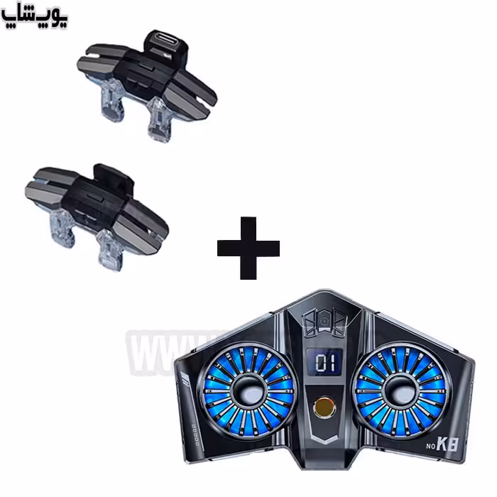 دسته بازی لیزری مدل JS65 فن رادیاتوری RGB مدل K8