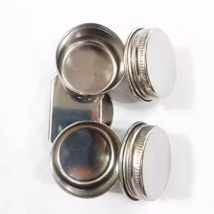 روغن دان دوقلو درب دار (جنس استیل)