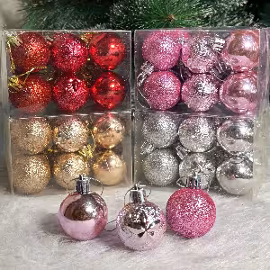 گوی کریسمس 12 عددی قطر 4 سانت کد 496