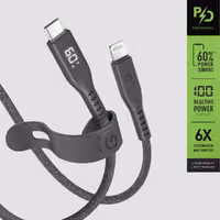 کابل آیفون USB-C 60W به لایتنینگ انرژیا مدل FLOW with Display
