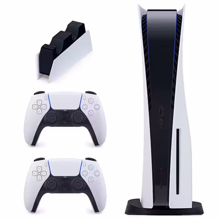 پلی استیشن 5 دیسک خور   یک کنترلر اضافه   پایه شارژ دوال سنس