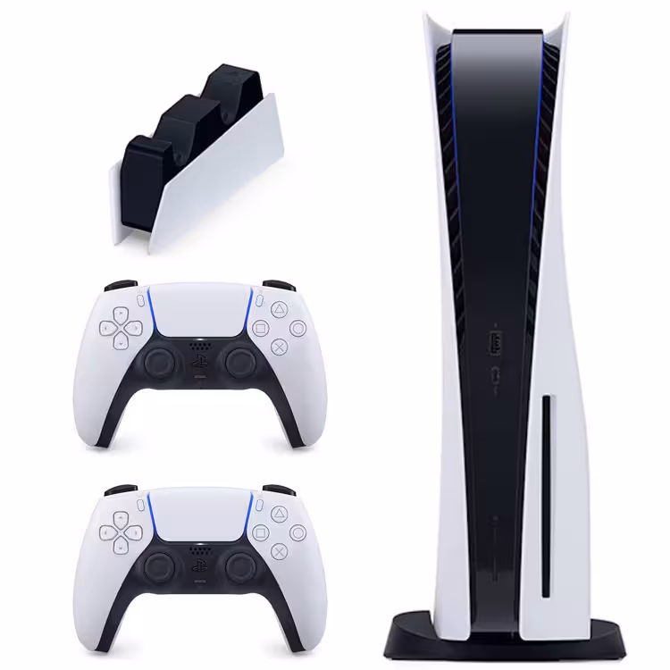 پلی استیشن 5 دیسک خور   یک کنترلر اضافه   پایه شارژ دوال سنس