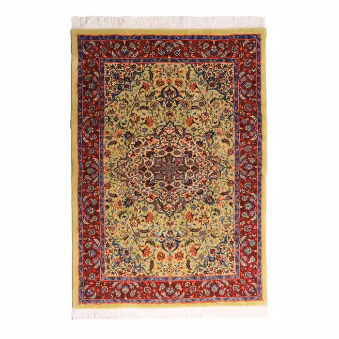 فرش دستباف دو و نیم متری مدل چله ابریشم سیف کد 4031034