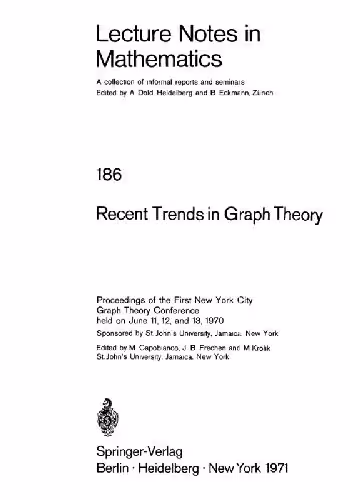 خرید و دانلود نسخه کامل کتاب Recent Trends In Graph Theory