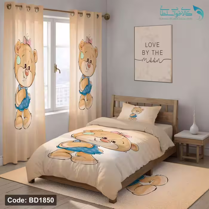 روتختی طرح خرس ناز یکنفره کد BD1850