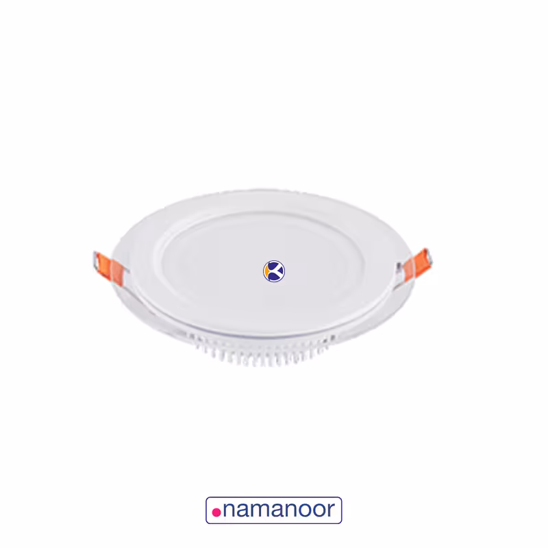 پنل توکار 6 وات دور شیشه با سایز برش 75mm نمانور