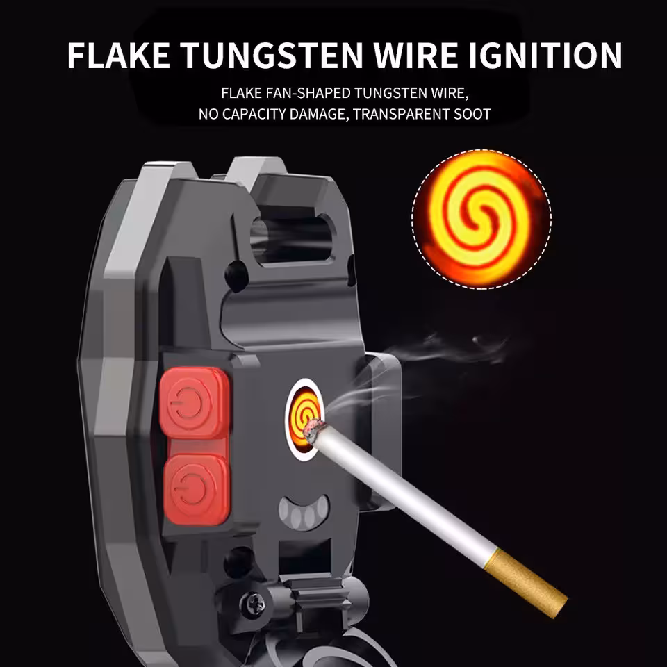 چراق قوه همه کاره مدل cob چراغ قوه چند کاره فندک دار و سوت دار  چراغ فندک دار فندک برقی چراغ چند کاره cob