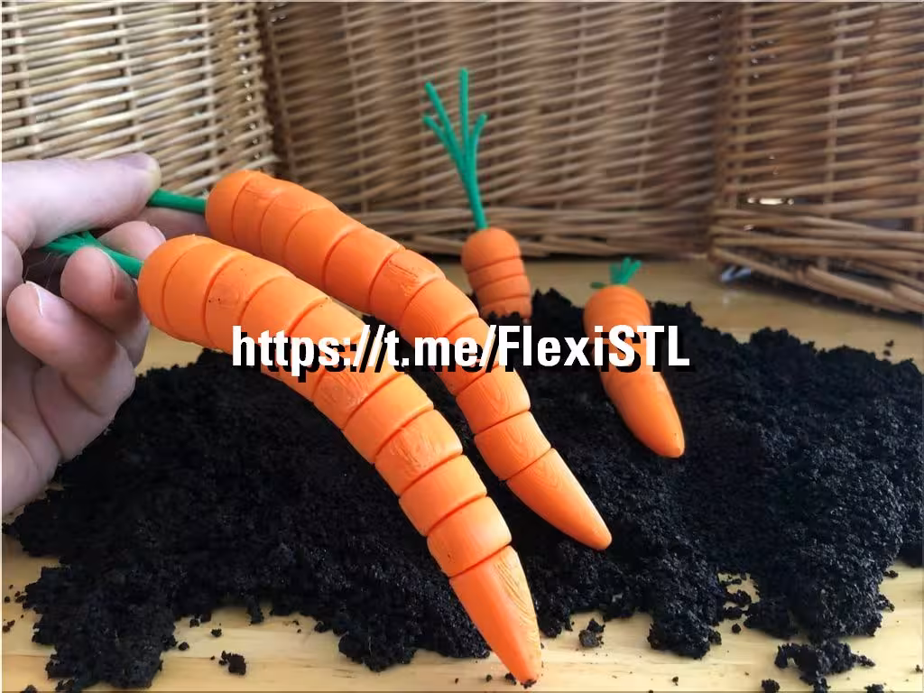 مدل سه بعدی هویج متحرک (slt)