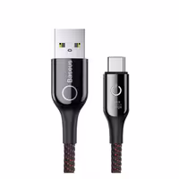 کابل شارژ کنفی USB به Type-C باسئوس مدل CATCD-01 با طول 1 متر