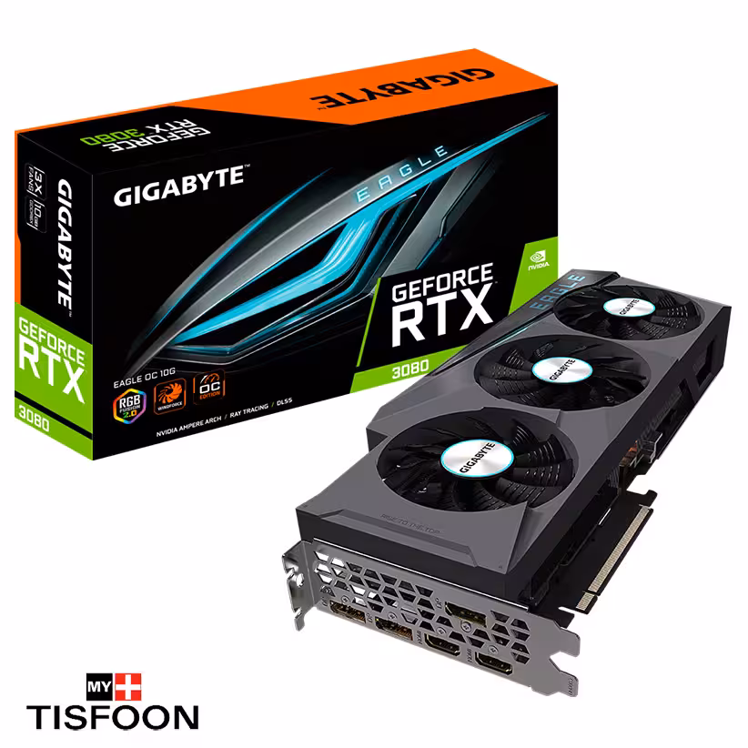 کارت گرافیک گیگابایت مدل GeForce RTX 3080 EAGLE OC 10GB