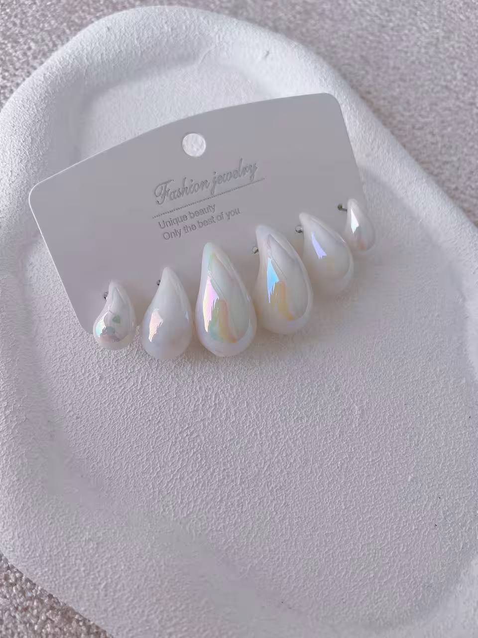 پک‌گوشواره ابنباتی قطره850/گوشواره/میخ استیل/ضدحساسیت/کیفیت بالا/بسیار سبک درگوش/رنگ ثابت