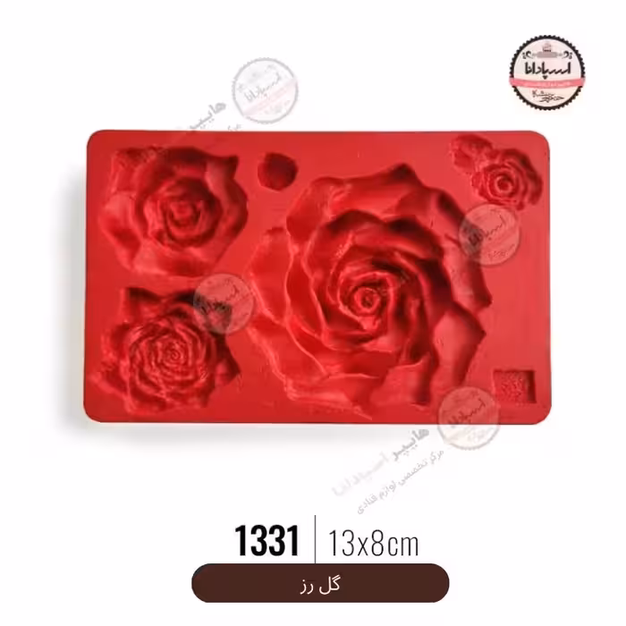 قالب مولد سیلیکونی طرح گل رز