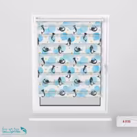 پرده زبرا اتاق کودک طرح پری دریایی کد A3135