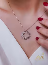 💍نیم ست جواهری (آویز و گوشواره)نقره عیار 925(N_4429)
