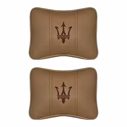 پشت گردنی چرمی طرح مازراتی