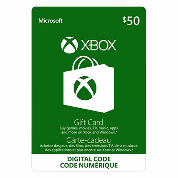 Microsoft XBOX 50$ Gift Card US