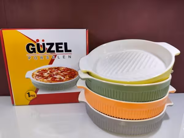 تابه پیتزا بزرگ گرد دودسته گوزل GUZEL