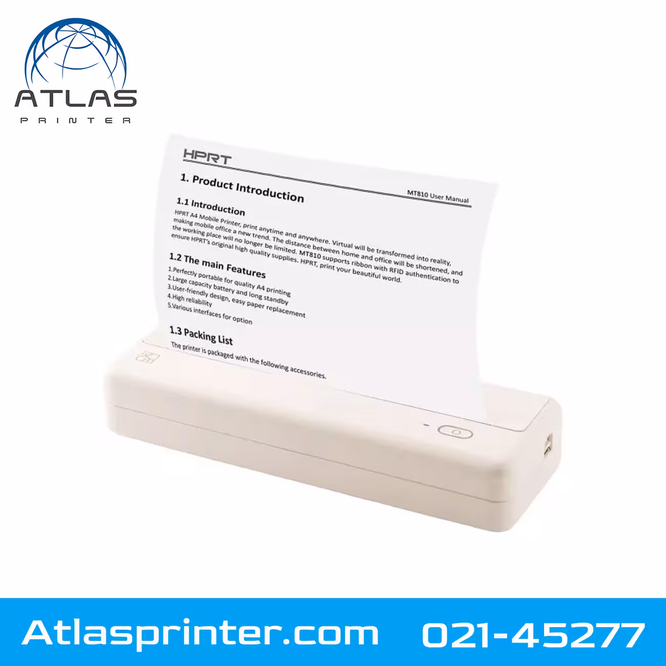 پرینتر قابل حمل حرارتی Hprt mt810