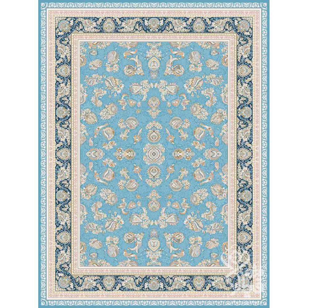 فرش طرح ملیسا آبی 1500 شانه قیطران