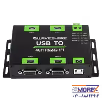 مبدل صنعتی ویوشیر | WAVESHARE مدل USB TO 4CH RS232 (F)