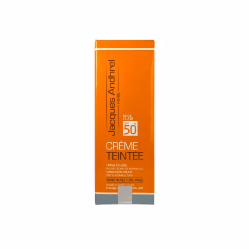 کرم ضد آفتاب SPF50 بی‌رنگ مناسب پوست خشک و معمولی (50میلی‌لیتر) (ژاک آندرل پاریس)