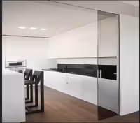 مکانیزم تاپ لاین MG1 تک درب شیشه ساختمانی بدون پروفیل کف با عرض حداکثر 120 فانتونی کد K102