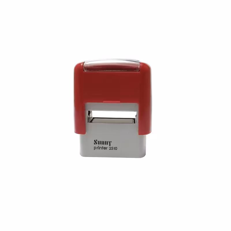 مهرسازی ساخت  مهر  اتوماتیک مستطیل سایز 10 در 26 میلیمتر  . مهر ژلاتینی 