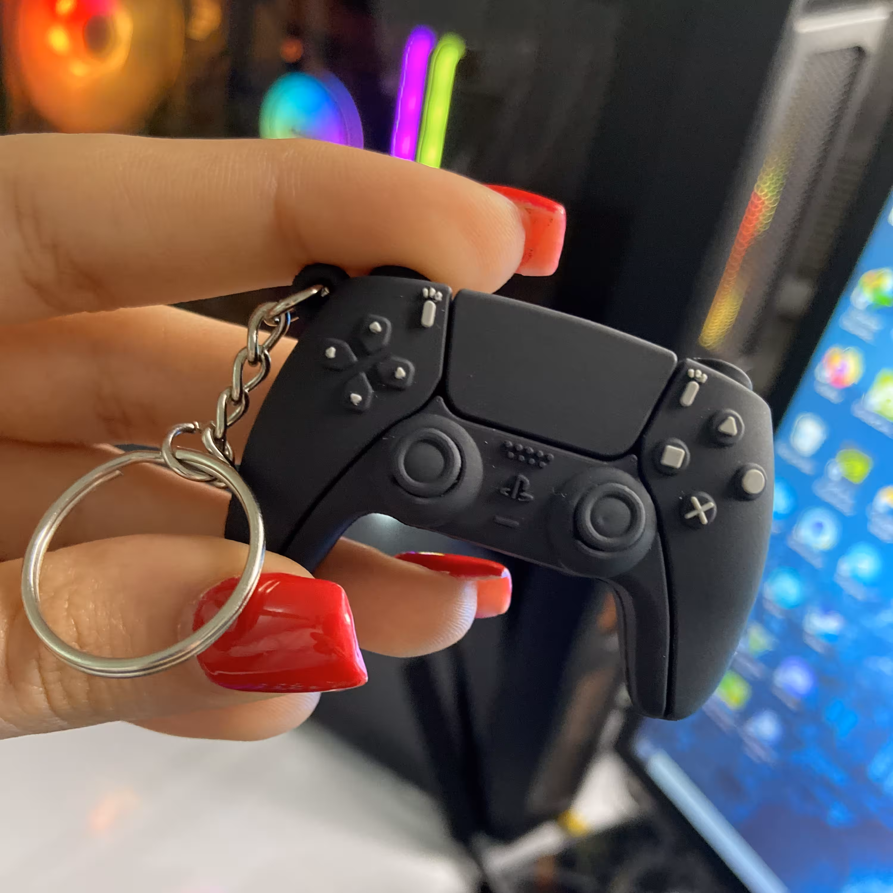 جاکلیدی طرح دسته PS5 رنگ مشکی