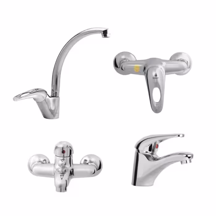 ست شیرآلات شیبه مدل کیش (با ظرفشویی ثابت)