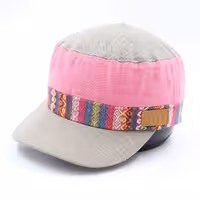 کلاه نقابدار سرتخت کتان BASIC ELLE چرم دور گلیم