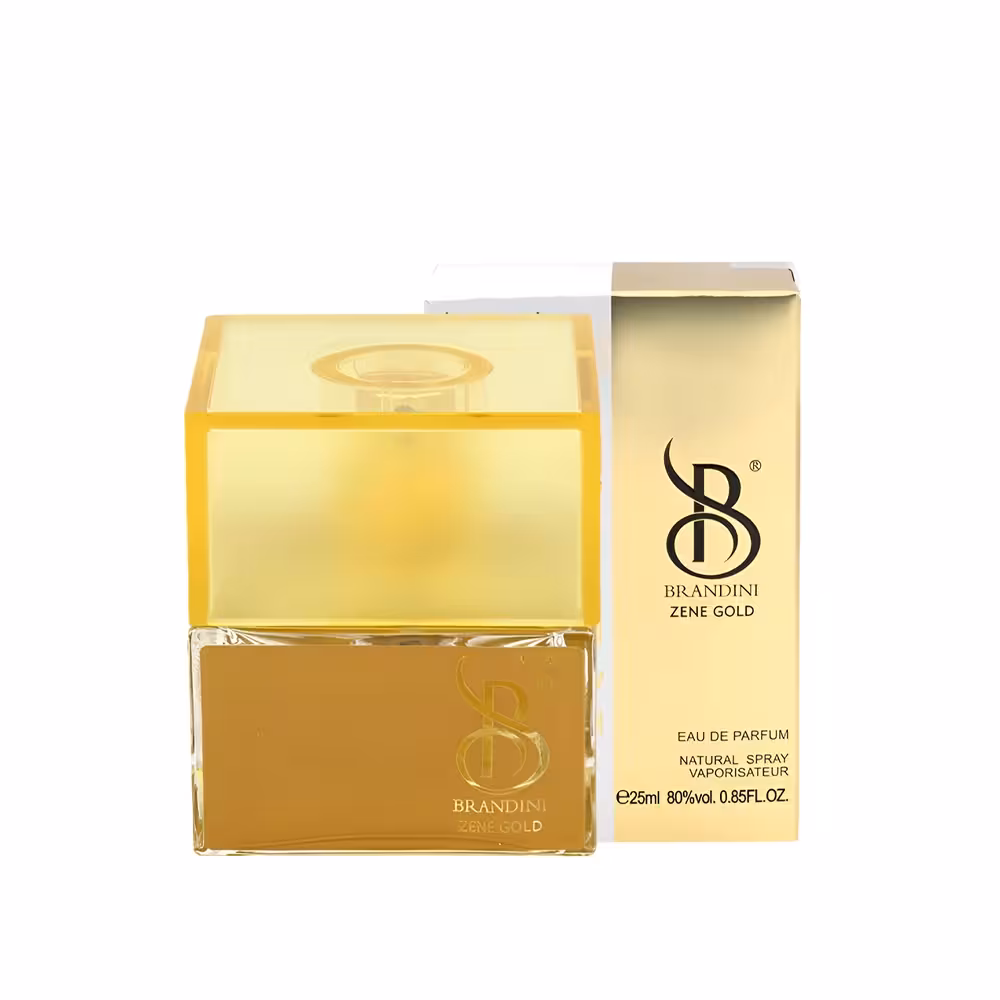 عطر جیبی ادوپرفیوم زن گلد برندینی مدل Zene Gold Eau De Parfum For Women
