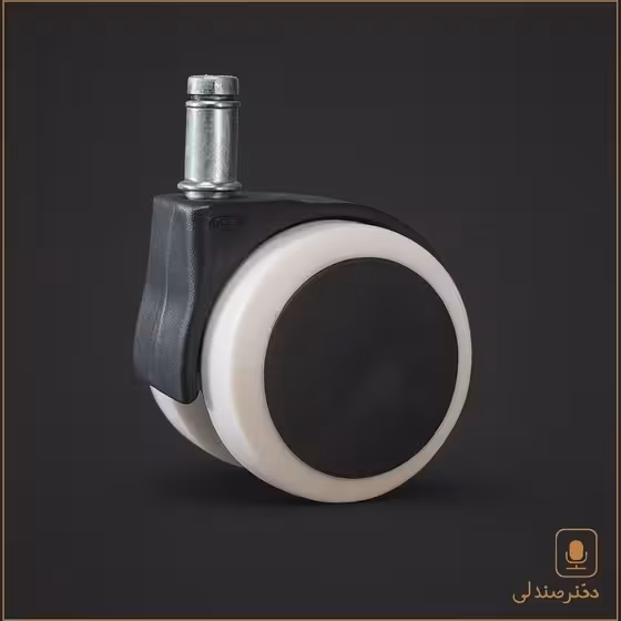 چرخ صندلی اداری مدل ژله ای سفید پیمی