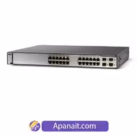 سوئیچ شبکه مدیریتی سیسکو 24 پورت WS-C3750G-24PS-S